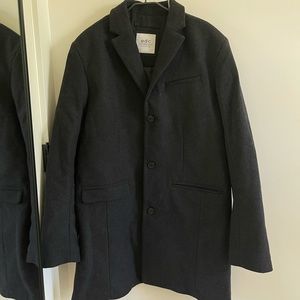 NWT Men’s Charcoal Grey Pea Coat